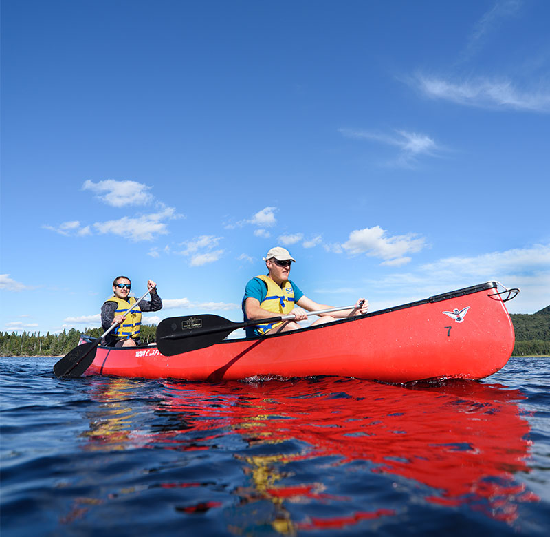 Vaste territoire au secteur Barrage du Parc Régional Kiamika