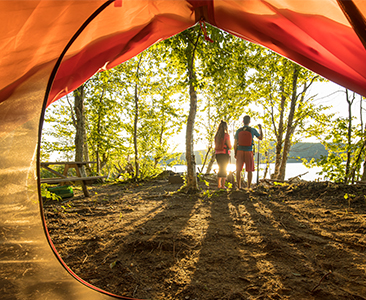 Camping et belles vues au rendez-vous au Parc Régional Kiamika