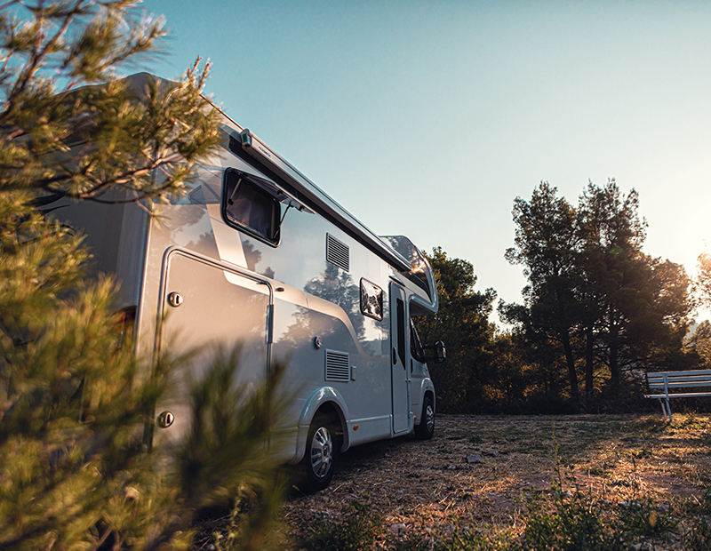 Camping accessible en voiture au Parc régional Kiamika