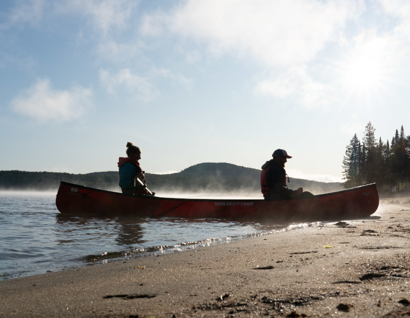 Vaste territoire au secteur Barrage du Parc Régional Kiamika