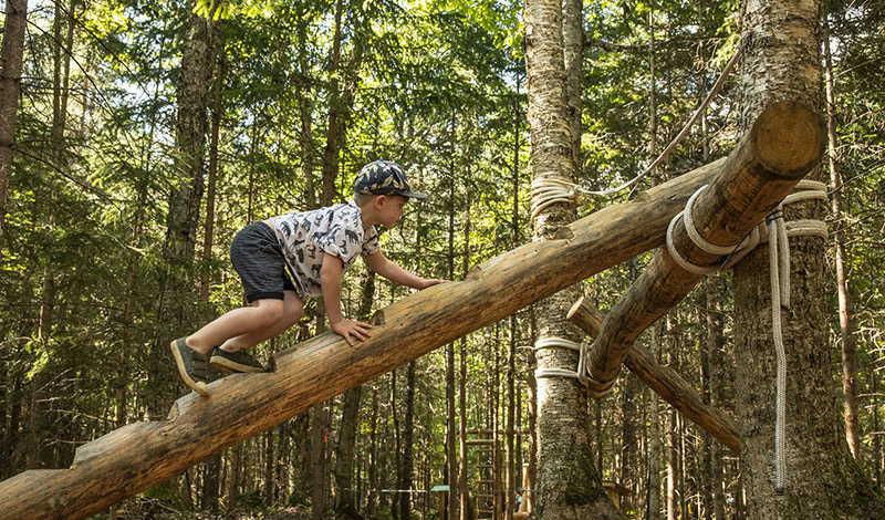 Camping accessible en voiture au Parc régional Kiamika